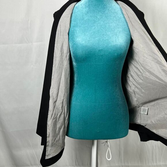 NWT Cartonnier Anthropologie Black Drape Waterfall Blazer (Size S) boho work - Picture 5 of 7